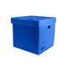 Sturdy vinyl storage box designed for organising and protecting vinyl records, featuring a sleek design and secure lid.