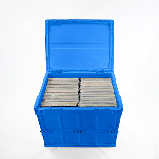 Heavy-duty comic book storage crate made from strong hard plastic, designed for durable protection and organisation of your comic book collection.