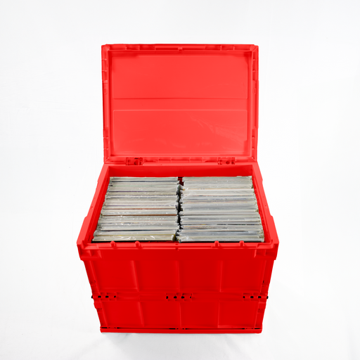 Heavy-duty comic book storage crate made from strong hard plastic, designed for durable protection and organisation of your comic book collection.