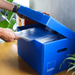 A4 archive box with a lid, designed for efficient document storage and protection.