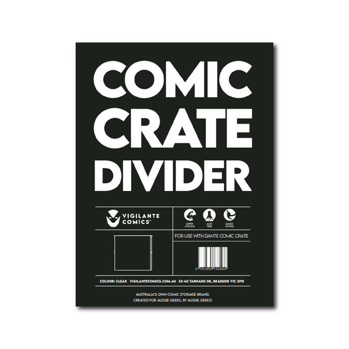 comic book crate divider plastic strong clear organisation