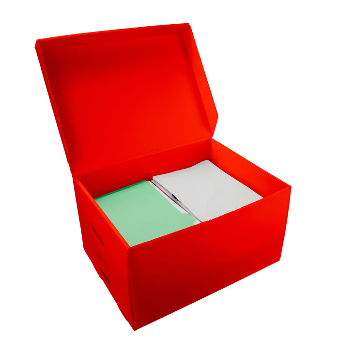 Spacious A3 archive box for protecting and storing larger documents.