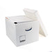 A4 archive box with a lid, designed for efficient document storage and protection.