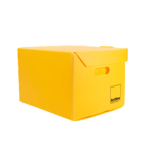 A4 archive box with a lid, designed for efficient document storage and protection.