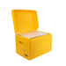 A4 archive box with a lid, designed for efficient document storage and protection.