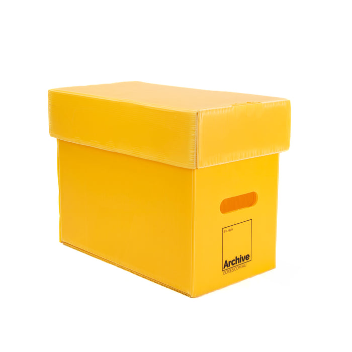 Sturdy, acid-free comic short box for organising and protecting your collection. Durable exterior with a secure lid to preserve your comics in pristine condition.